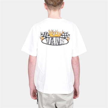 Vans Jr. T-shirt Racing Flames White